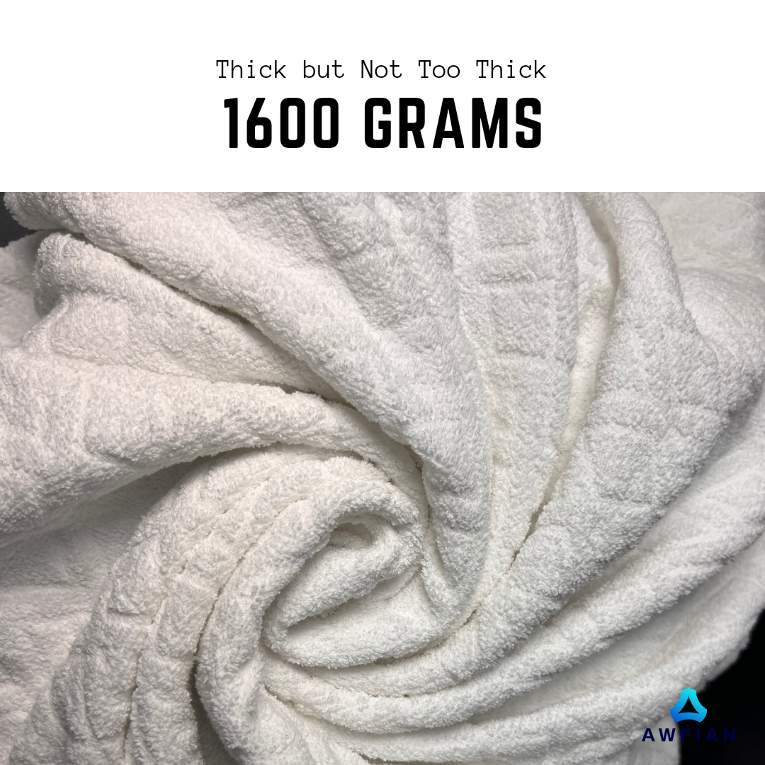 Premium 100% Cotton Ihram for Hajj and Umrah - 1600 Grams